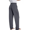 image:imageWiWi Mens Pajama Pants Soft Viscose Bamboo 1 or 2 Pack Sleep Lounge Bottoms Comfy Pj Loungewear with Pockets S4XBcharcoal
