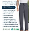 image:imageWiWi Mens Pajama Pants Soft Viscose Bamboo 1 or 2 Pack Sleep Lounge Bottoms Comfy Pj Loungewear with Pockets S4XBcharcoal