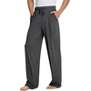 image:imageWiWi Mens Pajama Pants Soft Viscose Bamboo 1 or 2 Pack Sleep Lounge Bottoms Comfy Pj Loungewear with Pockets S4XBcharcoal Heather