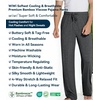 image:imageWiWi Mens Pajama Pants Soft Viscose Bamboo 1 or 2 Pack Sleep Lounge Bottoms Comfy Pj Loungewear with Pockets S4XBcharcoal Heather