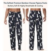 image:imageWiWi Mens Pajama Pants Soft Viscose Bamboo 1 or 2 Pack Sleep Lounge Bottoms Comfy Pj Loungewear with Pockets S4XBdog
