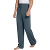 image:imageWiWi Mens Pajama Pants Soft Viscose Bamboo 1 or 2 Pack Sleep Lounge Bottoms Comfy Pj Loungewear with Pockets S4XBgrayish Blue