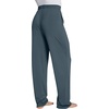 image:imageWiWi Mens Pajama Pants Soft Viscose Bamboo 1 or 2 Pack Sleep Lounge Bottoms Comfy Pj Loungewear with Pockets S4XBgrayish Blue
