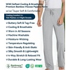 image:imageWiWi Mens Pajama Pants Soft Viscose Bamboo 1 or 2 Pack Sleep Lounge Bottoms Comfy Pj Loungewear with Pockets S4XBlight Heather Grey