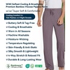 image:imageWiWi Mens Pajama Pants Soft Viscose Bamboo 1 or 2 Pack Sleep Lounge Bottoms Comfy Pj Loungewear with Pockets S4XBmisty Grey