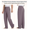 image:imageWiWi Mens Pajama Pants Soft Viscose Bamboo 1 or 2 Pack Sleep Lounge Bottoms Comfy Pj Loungewear with Pockets S4XBmisty Grey