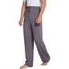 image:imageWiWi Mens Pajama Pants Soft Viscose Bamboo 1 or 2 Pack Sleep Lounge Bottoms Comfy Pj Loungewear with Pockets S4XBpurplish Grey