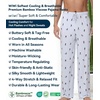 image:imageWiWi Mens Pajama Pants Soft Viscose Bamboo 1 or 2 Pack Sleep Lounge Bottoms Comfy Pj Loungewear with Pockets S4XBskiing on Light Blue