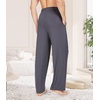 image:imageWiWi Mens Pajama Pants Soft Viscose Bamboo 1 or 2 Pack Sleep Lounge Bottoms Comfy Pj Loungewear with Pockets S4XCblackdark Grey