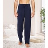 image:imageWiWi Mens Pajama Pants Soft Viscose Bamboo 1 or 2 Pack Sleep Lounge Bottoms Comfy Pj Loungewear with Pockets S4XCblacknavy