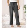 image:imageWiWi Mens Pajama Pants Soft Viscose Bamboo 1 or 2 Pack Sleep Lounge Bottoms Comfy Pj Loungewear with Pockets S4XCcharcoal Heatherheather Grey