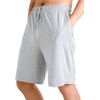 image:imageWiWi Mens Pajama Shorts Super Soft Lounge Bottoms Bamboo Viscose Cooling Sleep Bottom with Pockets S3XAash Grey