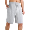 image:imageWiWi Mens Pajama Shorts Super Soft Lounge Bottoms Bamboo Viscose Cooling Sleep Bottom with Pockets S3XAash Grey