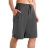 image:imageWiWi Mens Pajama Shorts Super Soft Lounge Bottoms Bamboo Viscose Cooling Sleep Bottom with Pockets S3XAcharcoal
