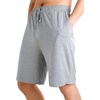 image:imageWiWi Mens Pajama Shorts Super Soft Lounge Bottoms Bamboo Viscose Cooling Sleep Bottom with Pockets S3XAheather Grey
