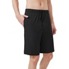 image:imageWiWi Mens Pajama Shorts Super Soft Lounge Bottoms Bamboo Viscose Cooling Sleep Bottom with Pockets S3XBblackchimpanzees