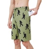 image:imageWiWi Mens Pajama Shorts Super Soft Lounge Bottoms Bamboo Viscose Cooling Sleep Bottom with Pockets S3XBblackchimpanzees