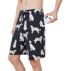 image:imageWiWi Mens Pajama Shorts Super Soft Lounge Bottoms Bamboo Viscose Cooling Sleep Bottom with Pockets S3XBcharcoal Heatherdog