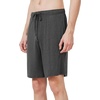 image:imageWiWi Mens Pajama Shorts Super Soft Lounge Bottoms Bamboo Viscose Cooling Sleep Bottom with Pockets S3XBcharcoal Heatherdog