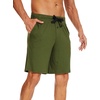 image:imageWiWi Mens Pajama Shorts Super Soft Lounge Bottoms Bamboo Viscose Cooling Sleep Bottom with Pockets S3XCarmy Green