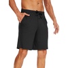 image:imageWiWi Mens Pajama Shorts Super Soft Lounge Bottoms Bamboo Viscose Cooling Sleep Bottom with Pockets S3XCblack