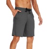 image:imageWiWi Mens Pajama Shorts Super Soft Lounge Bottoms Bamboo Viscose Cooling Sleep Bottom with Pockets S3XCcharcoal