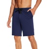 image:imageWiWi Mens Pajama Shorts Super Soft Lounge Bottoms Bamboo Viscose Cooling Sleep Bottom with Pockets S3XCnavy