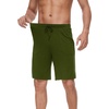image:imageWiWi Mens Pajama Shorts Super Soft Lounge Bottoms Bamboo Viscose Cooling Sleep Bottom with Pockets S3XDarmy Green