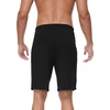 image:imageWiWi Mens Pajama Shorts Super Soft Lounge Bottoms Bamboo Viscose Cooling Sleep Bottom with Pockets S3XDblack