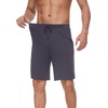 image:imageWiWi Mens Pajama Shorts Super Soft Lounge Bottoms Bamboo Viscose Cooling Sleep Bottom with Pockets S3XDdark Grey