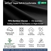image:imageWiWi Mens Pajama Shorts Super Soft Lounge Bottoms Bamboo Viscose Cooling Sleep Bottom with Pockets S3XEblack