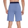 image:imageWiWi Mens Pajama Shorts Super Soft Lounge Bottoms Bamboo Viscose Cooling Sleep Bottom with Pockets S3XEfog Blue