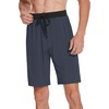 image:imageWiWi Mens Pajama Shorts Super Soft Lounge Bottoms Bamboo Viscose Cooling Sleep Bottom with Pockets S3XEmidnight Blue