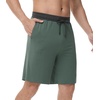 image:imageWiWi Mens Pajama Shorts Super Soft Lounge Bottoms Bamboo Viscose Cooling Sleep Bottom with Pockets S3XEmoss Green