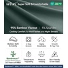 image:imageWiWi Mens Pajama Shorts Super Soft Lounge Bottoms Bamboo Viscose Cooling Sleep Bottom with Pockets S3XEmoss Green