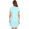 image:imageWiWi Nightgowns for Women Short Sleeve Sleepshirt Pajama Shirt Viscose from bamboo Soft Sleep Dress Vneck Nightshirt SXXLBaqua