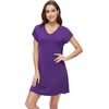 image:imageWiWi Nightgowns for Women Short Sleeve Sleepshirt Pajama Shirt Viscose from bamboo Soft Sleep Dress Vneck Nightshirt SXXLBlilac