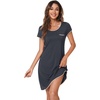 image:imageWiWi Nightgowns for Women Soft Short Sleeve Sleep Nightgown Viscose from Bamboo Night Shirt Sleepwear SXXLCcharcoal