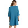 image:imageWiWi Nightgowns for Women Soft Short Sleeve Sleep Nightgown Viscose from Bamboo Night Shirt Sleepwear SXXLEteal Blue