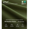 image:imageWiWi Nightgowns for Women Super Soft Sleepwear Long Sleeve V Neck Nightshirts Viscose from Bamboo Cooling Nightdress SXXLAarmy Green