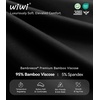 image:imageWiWi Nightgowns for Women Super Soft Sleepwear Long Sleeve V Neck Nightshirts Viscose from Bamboo Cooling Nightdress SXXLAblack