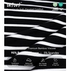 image:imageWiWi Nightgowns for Women Super Soft Sleepwear Long Sleeve V Neck Nightshirts Viscose from Bamboo Cooling Nightdress SXXLAblack White Stripe