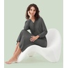 image:imageWiWi Nightgowns for Women Super Soft Sleepwear Long Sleeve V Neck Nightshirts Viscose from Bamboo Cooling Nightdress SXXLAcharcoal