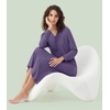 image:imageWiWi Nightgowns for Women Super Soft Sleepwear Long Sleeve V Neck Nightshirts Viscose from Bamboo Cooling Nightdress SXXLAlavender