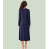 image:imageWiWi Nightgowns for Women Super Soft Sleepwear Long Sleeve V Neck Nightshirts Viscose from Bamboo Cooling Nightdress SXXLAnavy