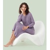 image:imageWiWi Nightgowns for Women Super Soft Sleepwear Long Sleeve V Neck Nightshirts Viscose from Bamboo Cooling Nightdress SXXLAviolet