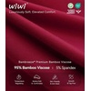 image:imageWiWi Nightgowns for Women Super Soft Sleepwear Long Sleeve V Neck Nightshirts Viscose from Bamboo Cooling Nightdress SXXLAwine Red