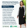 image:imageWiWi Nightgowns for Women Super Soft Sleepwear Long Sleeve V Neck Nightshirts Viscose from Bamboo Cooling Nightdress SXXLCblack