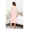 image:imageWiWi Nightgowns for Women Super Soft Viscose from Bamboo Long Sleeve Nightshirts Cooling Sleepwear Plus Size Nightshirts S3XDusty Pink
