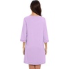 image:imageWiWi Nightgowns for Women Viscose from Bamboo 34 Sleeve Sleepshirt Soft Vneck Nightshirts Loose Sleep Dress SXXLBlight Purple